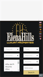 Mobile Screenshot of elenahills.com