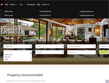 Tablet Screenshot of elenahills.com